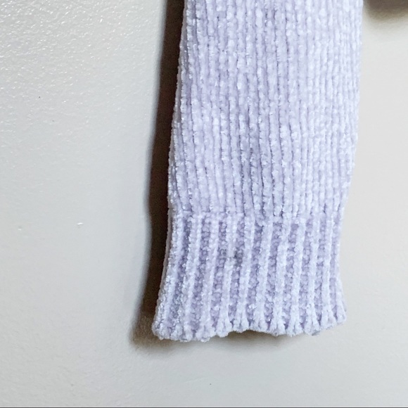 CHARLOTTE RUSSE - lilac knitted sweater Sz M - Picture 6 of 6